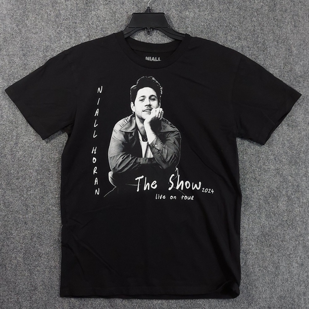 Niall Horan Shirt Mens Medium Black The Show 2024 Live On Tour Concert Tee